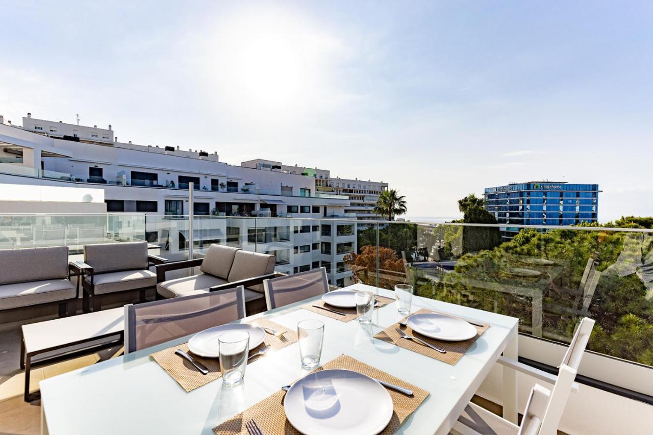 Brand New Apartment With Pool And Sea View In マルベーリャ エクステリア 写真